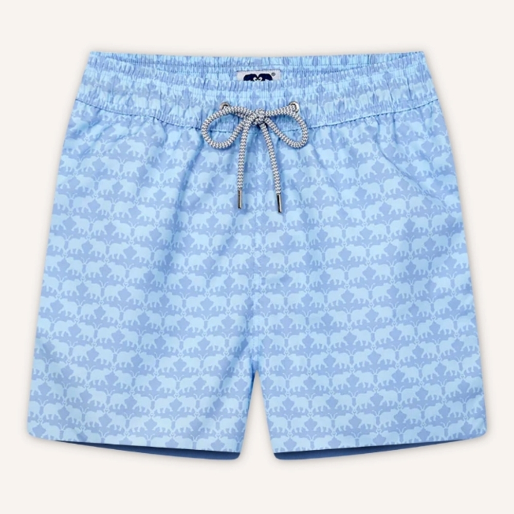 Love Brand & Co. Youth Elephant Dance Blue Staniel Swim Shorts